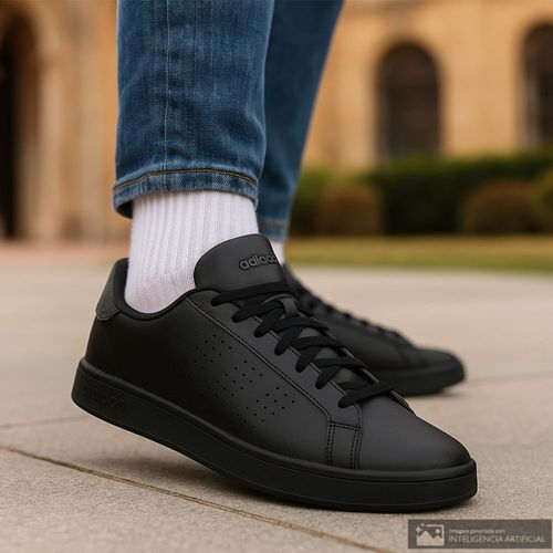 Zapato Adidas Advantage 2.0 deportivo casual  negro para hombre