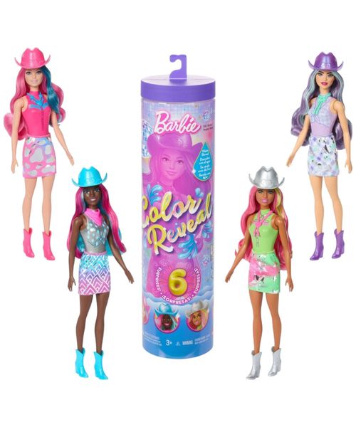 Surtido 1 pieza Barbie Color Reveal Muñeca Moda Disco Sorpresa
