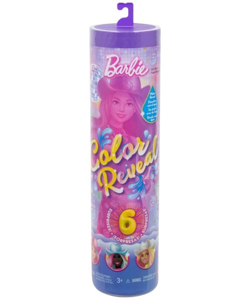 Surtido 1 pieza Barbie Color Reveal Muñeca Moda Disco Sorpresa