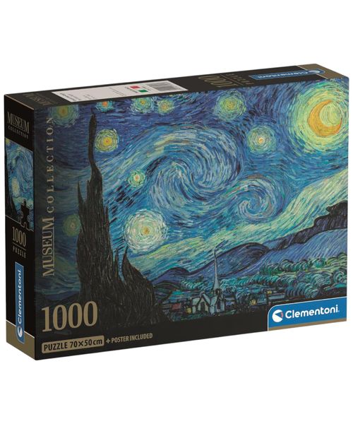 Clementoni rompecabezas 1000 hqc colleccion museo - La noche estrellada