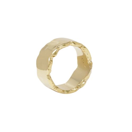 Anillo de brass en baño de oro para mujer talla 7