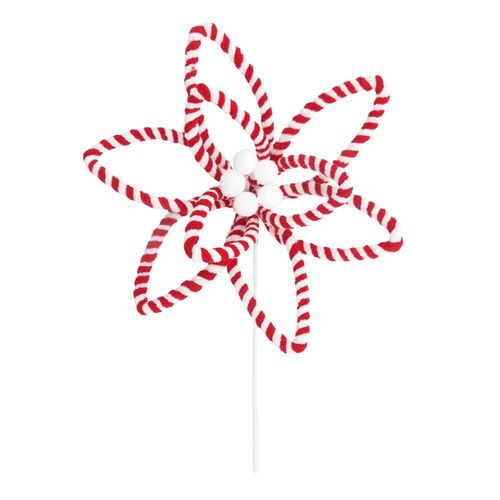 Pascua decorativa para árbol roja/blanca 26 x 40 cm