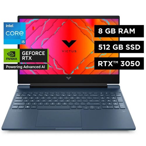 Laptop HP Gaming Victus 15-fa0021la Intel® Core™ i5 8GB RAM 512 GB SSD Windows 11 15.6" (39.62 cm)