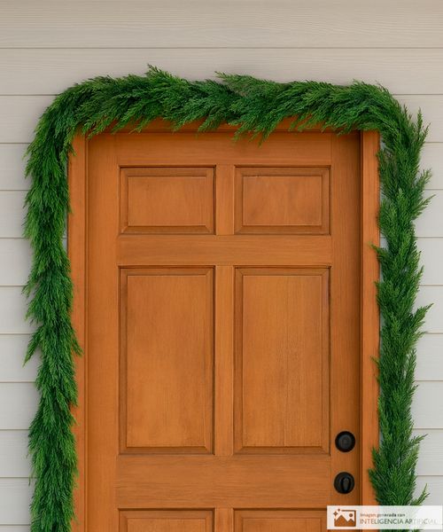 Guirnalda decorativa de ramas de ciprés 152 cm