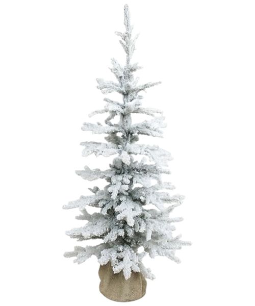 Árbol navideño nevado de mesa 70 cm