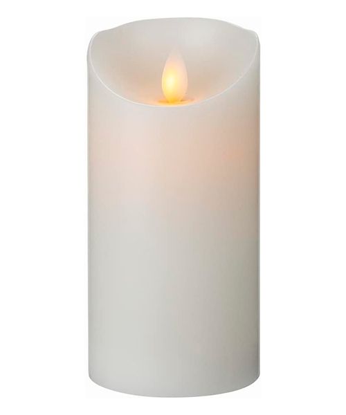 Vela decorativa con luz led 7.5 x 15 cm