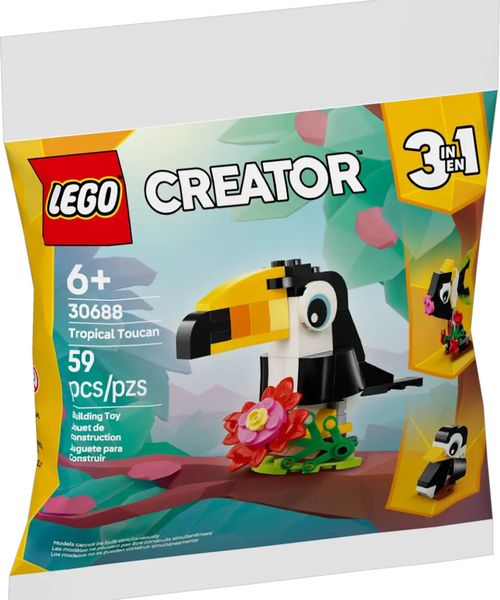 Lego Creator 3 en 1 tucán tropical 59 piezas