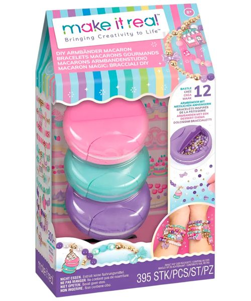 Make It Real set fabricante de pulseras forma de macaron 395 piezas