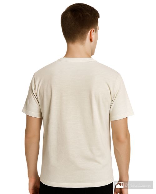 Camiseta Orange ivory heather para hombre