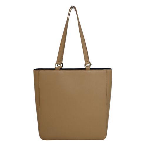 Cartera tote Tommy Hilfiger color café para mujer