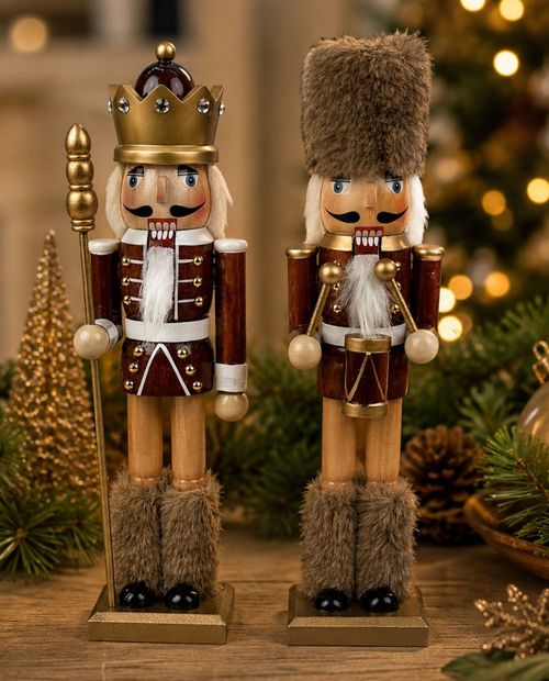 Cascanueces decorativo navideño 8.5 x 7.6 x 30 cm surtido