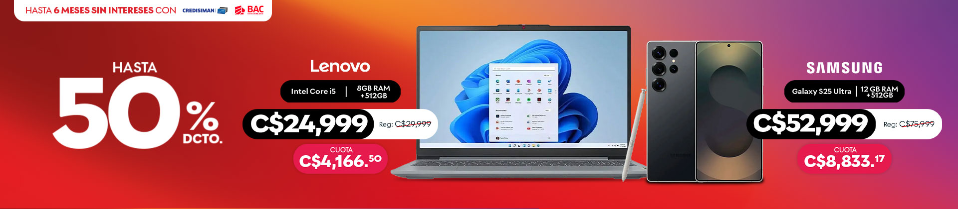 Celulares, tablets y laptops hasta 50% de descuento