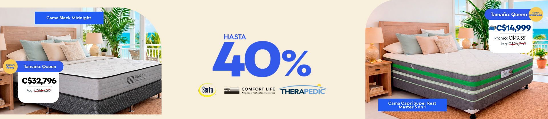 Hasta 40% de descuento