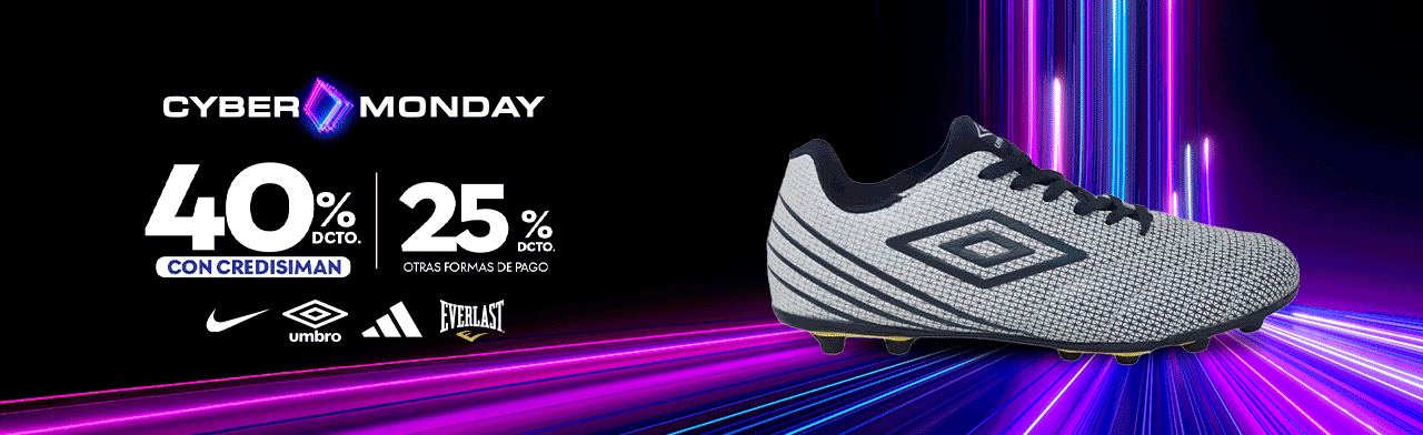 Promoción en zapatos deportivos 40% con credisiman y 25% en otras formas