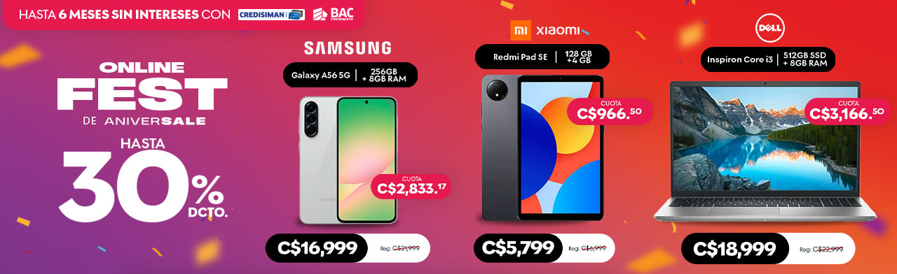 Dell, Xiaomi laptops y celulares hasta 30% descuento 