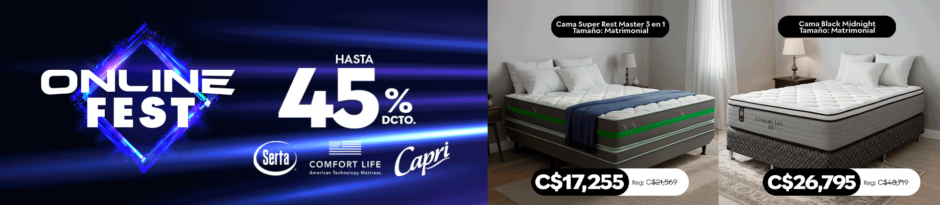 Hasta 45% de descuento