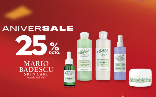 Mario Badescu hasta 25% descuento en skincare